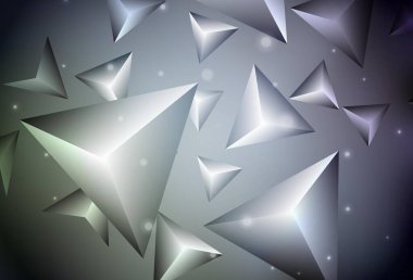 Koyu mavi, çizgileri ve üçgenleri olan yeşil vektör düzeni. Doğa tarzında üçgenleri olan güzel bir çizim. İniş sayfası için modern şablon.