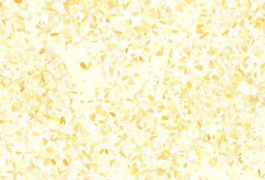 Açık Turuncu vektör yapraklı doğal arkaplan. Soyut şablondaki karalamalarla dekoratif illüstrasyon. Web siteniz için Doodle tasarımı.