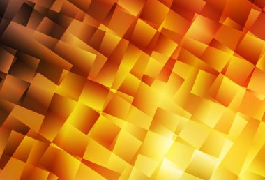 Açık Turuncu vektör çokgen arka plan. Gradyanı olan üçgen geometrik örnek. Broşürünüz için yepyeni bir tasarım..