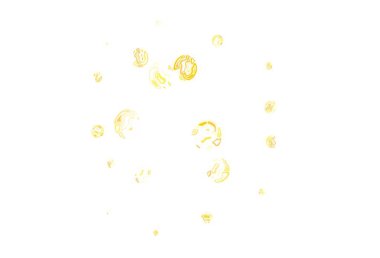 Açık Turuncu vektör arkaplan ve noktalar. Doğa tarzında renkli baloncuklu soyut illüstrasyon. İş ilanınız için tasarım.