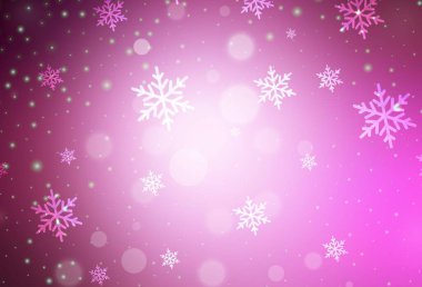 Açık pembe vektör arkaplanı tatil tarzında. Modern soyut Noel ruh hali şekilleri. Reklamlar, posterler, kitap afişleri için desen.