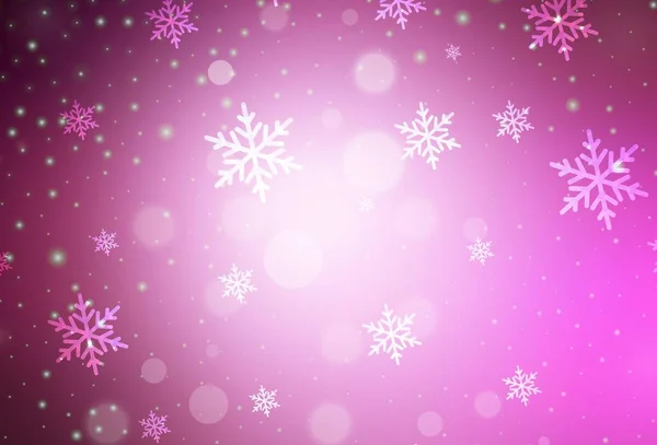 淡淡的粉色矢量背景在假日风格 现代抽象的圣诞情绪形态 图书横幅的图案 — 图库矢量图片