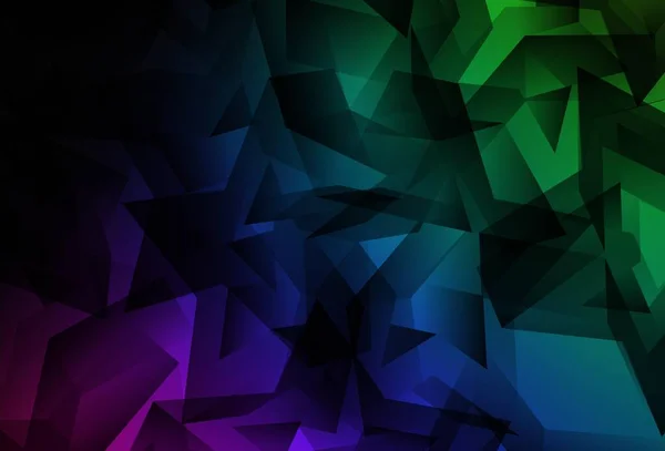 Dark Multicolor Vector Low Poly Textur Bunte Illustration Polygonalen Stil — Stockvektor