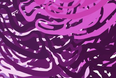 Açık Mor, eğri çizgileri olan pembe vektör dokusu. Çağdaş gradyan soyut çizgileri olan çizimler. Reklamınız için yepyeni tasarım..