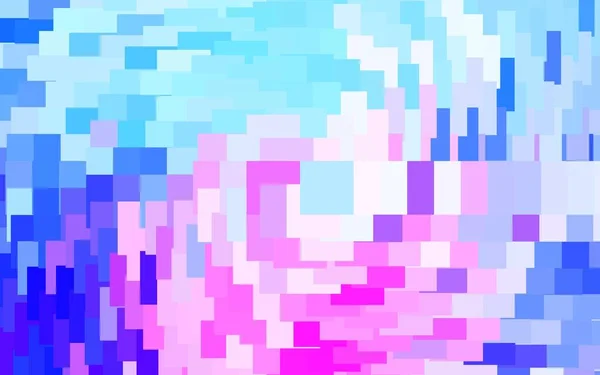 Rose Clair Motif Vectoriel Bleu Dans Style Carré Illustration Abstraite — Image vectorielle