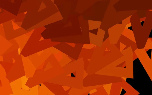 Texture Vectorielle Orange Foncé Avec Style Triangulaire Design Décoratif Dans — Image vectorielle