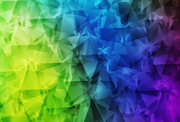 Luz Multicolor Vetor Polygon Layout Abstrato Glitter Ilustração Abstrata Com — Vetor de Stock