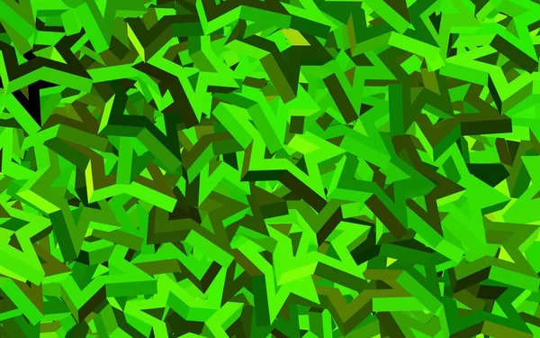 Светло Зеленый Желтый Векторный Узор Звездами Размытый Декоративный Дизайн Простом — стоковый вектор