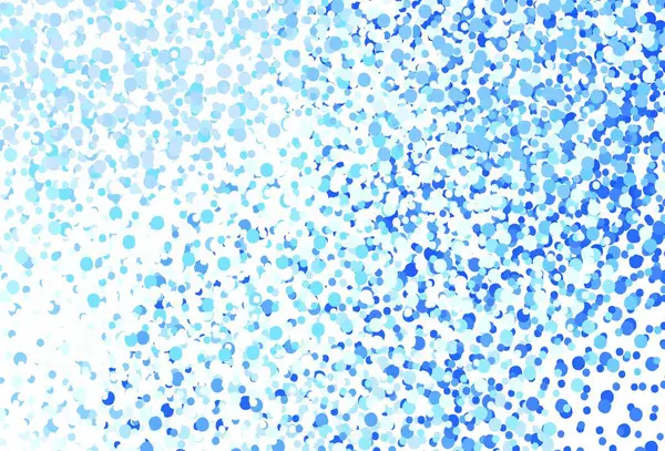 Texture Vectorielle Bleu Clair Avec Disques Bulles Floues Sur Fond — Image vectorielle