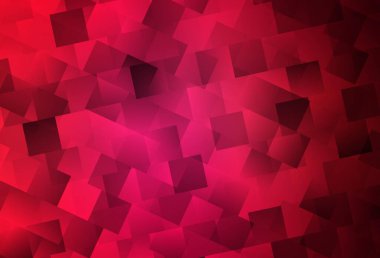 Çokgen biçiminde açık kırmızı vektör arkaplanı. Dikdörtgenleri ve kareleri olan güzel bir çizim. İş ilanınız için akıllı tasarım.