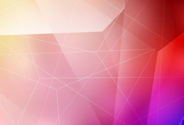 Açık kırmızı, üçgenli sarı vektör arkaplan. Doğa tarzında üçgenleri olan güzel bir çizim. İniş sayfası için modern şablon.