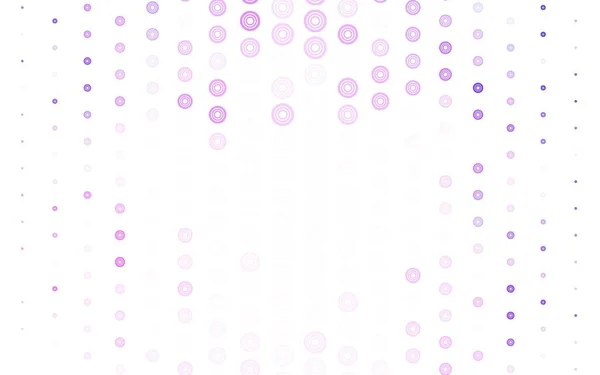 Diseño Vectorial Púrpura Claro Con Formas Círculo Burbujas Borrosas Sobre — Vector de stock