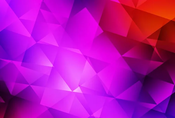 Светло Розовый Красный Векторный Треугольник Красочная Иллюстрация Абстрактном Стиле Треугольниками — стоковый вектор