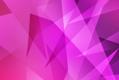 Çizgileri ve üçgenleri olan açık pembe vektör düzeni. Renkli üçgenli modern soyut illüstrasyon. Duvar kağıtları için zarif tasarım.