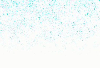 Açık pembe, yapraklı Mavi vektör karalama düzeni. Bulanık arka planda yaprakları olan eskiz karalamalar. Web ve broşürler için elle boyanmış tasarım.