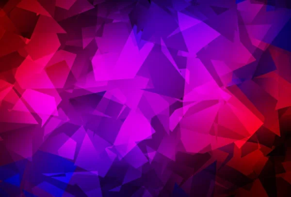 Dark Blue Red Vector Low Poly Background Completely New Color — Stock Vector