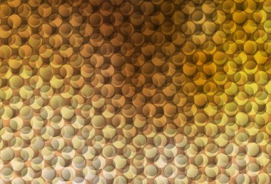 Kabarcıklı hafif turuncu vektör arka planı. Doğa tarzında renkli baloncuklu soyut illüstrasyon. Poster ve web siteleri için tasarım.