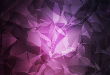 Koyu pembe vektör eğimli üçgen desen. Soyut ve üçgenli renkli çizimler. İşiniz için yepyeni bir tasarım..