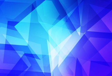 Açık Pembe, Mavi vektör soyut mozaik fon. Çokgen tarzda tamamen yeni bir renk çizimi. İş tasarımınız için yepyeni bir tarz.