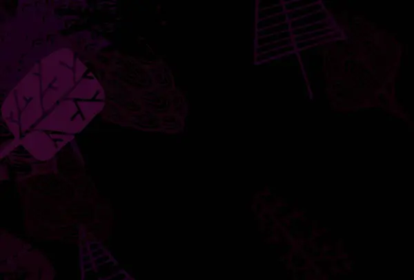 Dark Pink Vecteur Élégant Fond Avec Des Arbres Des Branches — Image vectorielle