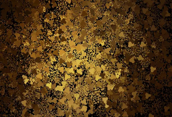 Rastgele şekilli koyu sarı vektör deseni. Modern tarzda değişen renkli kaotik formlar. İşiniz için en iyi akıllı tasarım.