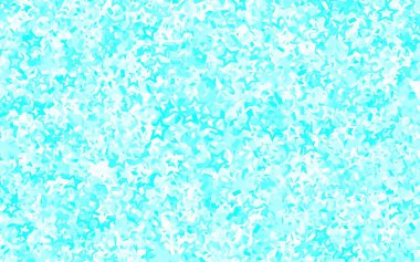 Açık mavi, içinde noel yıldızları olan yeşil vektör deseni. Bulanık dekoratif dizayn yıldızlı basit bir stilde. Fütürist reklamlar ve kitapçıklar için şablon.