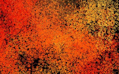 Koyu kırmızı, üzerinde yılbaşı yıldızları olan sarı vektör deseni. Yıldızlı parlak renkli illüstrasyon. Kozmik arkaplanlar için şablon.