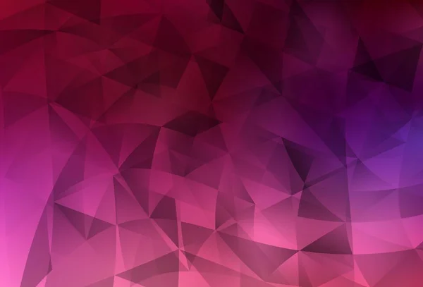 Dark Purple Patrón Vectorial Rosa Con Estilo Poligonal Diseño Decorativo — Vector de stock