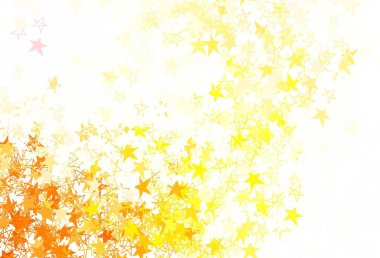 Renkli yıldızlı açık kırmızı vektör arkaplanı. Bulanık dekoratif dizayn yıldızlı basit bir stilde. Fütürist reklamlar ve kitapçıklar için şablon.