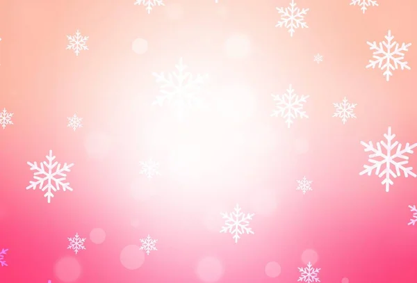 Fond Vectoriel Rose Clair Dans Style Noël Illustration Colorée Avec — Image vectorielle