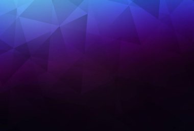 Koyu pembe, mavi vektör çokgen desen. Origami stilinde gradyan ile yaratıcı geometrik illüstrasyon. İş tasarımınız için yepyeni bir tarz.