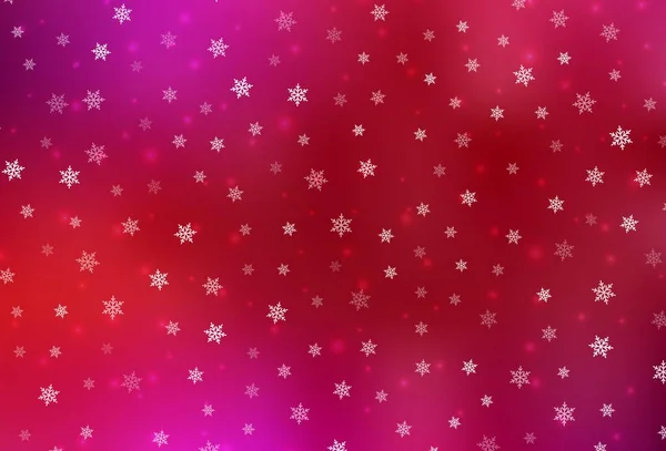 Hellroter Vektorhintergrund Urlaubsstil Bunte Illustration Mit Weihnachtlichen Symbolen Und Schildern — Stockvektor