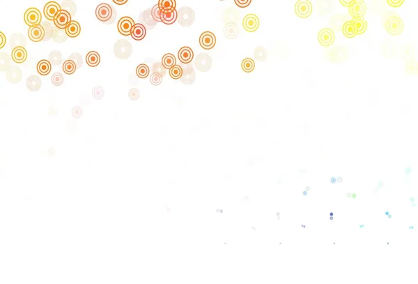 Lekkie Multikolorowe Tło Wektorowe Kropkami Ilustracja Zestawem Lśniących Kolorowych Abstrakcyjnych — Wektor stockowy