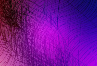 Açık Mor, pembe çizgili vektör şablonu. Çağdaş gradyan soyut çizgileri olan çizimler. Marka kitabı için şık bir desen.