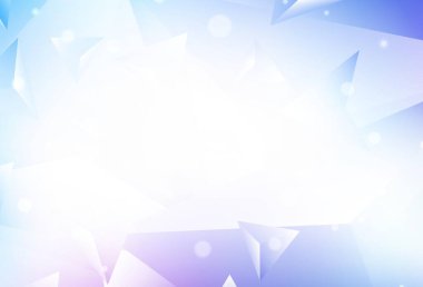 Açık Pembe, Mavi vektör çokgen arka plan. Çokgen soyut çizim ve gradyan. Pankartın için tamamen yeni bir şablon.