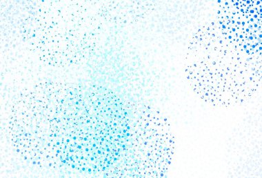 Küreli açık mavi vektör deseni. Parlak renkli soyut çemberlerin olduğu bir resim. Güzel web siteleri için desen.