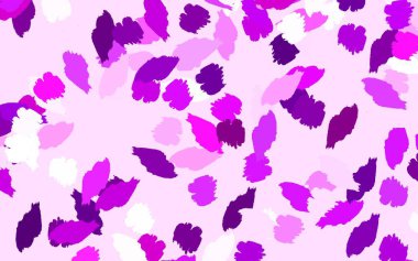 Açık pembe, kaotik şekilli sarı vektör şablonu. Soyut gradyan şekilli basit renkli çizimler. Bir cep telefonu için arka plan.