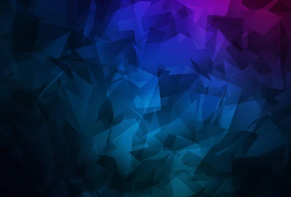 Rose Foncé Motif Triangles Gradient Vectoriel Bleu Illustration Abstraite Polygonale — Image vectorielle