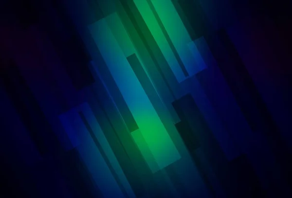 Mörkblå Grön Vektor Bakgrund Med Romb Illustration Med Uppsättning Färgglada — Stock vektor