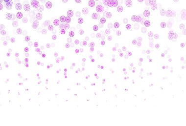 Dairesel açık mor vektör şablonu. Bulanık dekoratif tasarım baloncuklu soyut tarzda. Marka kitabınız için yeni şablon.