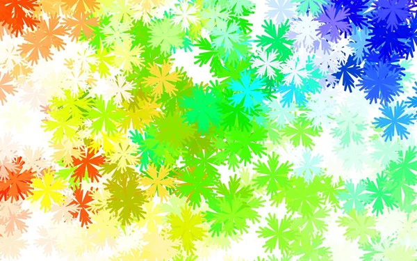 Light Multicolor Vektor Abstraktes Muster Mit Blumen Moderne Abstrakte Illustration — Stockvektor