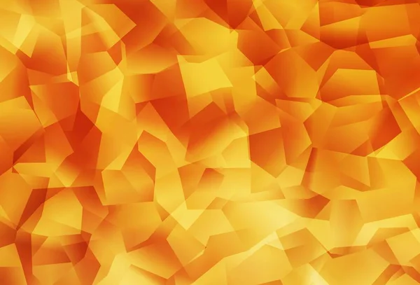 Light Orange Vektor Leuchtenden Dreieckigen Hintergrund Dreieckige Geometrische Probe Mit — Stockvektor