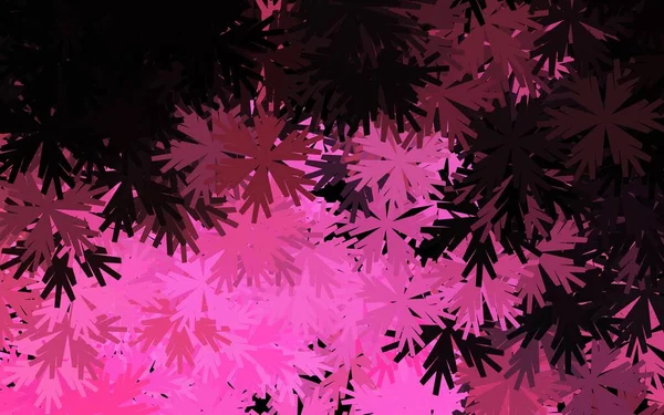 Темно Рожевий Жовтий Вектор Елегантний Візерунок Квітами Барвисті Ілюстрації Каракулі — стоковий вектор