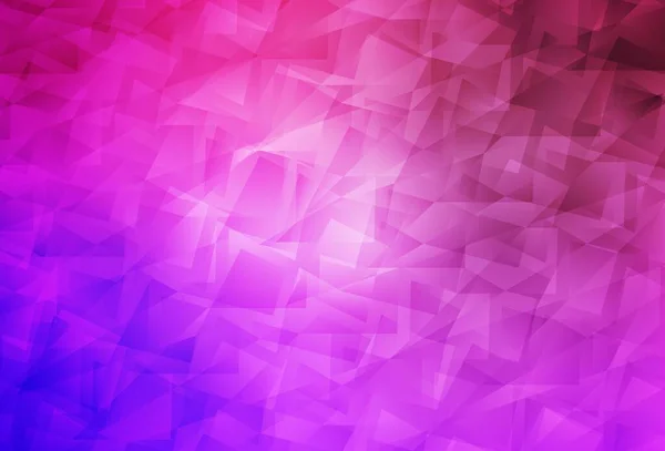浅紫色 粉色矢量闪烁着三角形背景 色彩斑斓的图解 抽象风格 三角形 你设计的三角形图案 — 图库矢量图片