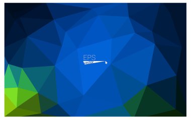 Çok renkli koyu yeşil, mavi geometrik üçgen düşük Poli origami stil degrade illüstrasyon grafik arka plan yeminler. İşiniz için vektör poligonal tasarımı.