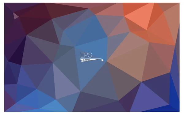 Multicolor azul, rojo geométrico arrugado triangular bajo gradiente de estilo poli ilustración de fondo gráfico. Diseño poligonal vectorial para su negocio . — Archivo Imágenes Vectoriales