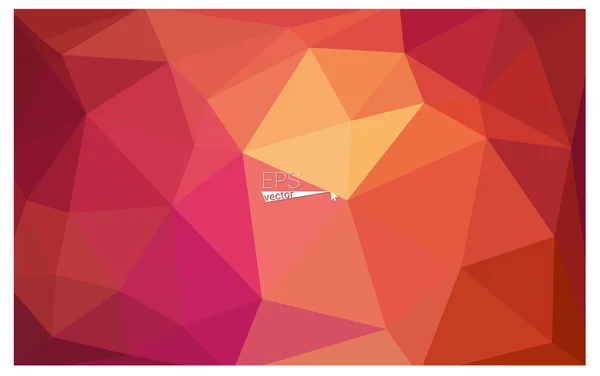 Різнокольоровий червоний, жовтий, помаранчевий геометричний рваний трикутний низький полі орігамі стиль градієнтна ілюстрація градієнтного фону. Векторний багатокутний дизайн для вашого бізнесу . — стоковий вектор