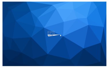 Koyu mavi geometrik buruşuk üçgen düşük Poli origami stil degrade illüstrasyon grafik arka plan. İşiniz için vektör poligonal tasarımı.