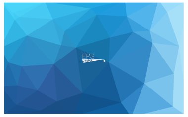 Mavi geometrik buruşuk üçgen düşük Poli origami stil degrade illüstrasyon grafik arka plan. İşiniz için vektör poligonal tasarımı.