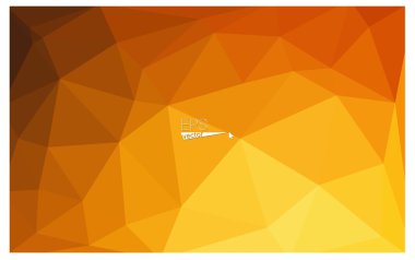 Turuncu geometrik buruşuk üçgen düşük Poli origami stil degrade illüstrasyon grafik arka plan. İşiniz için vektör poligonal tasarımı.